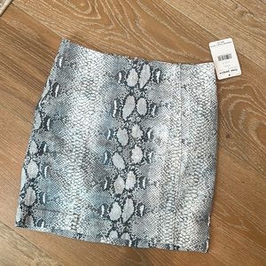 Free people snakeskin print skirt